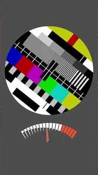 This Old TV Test Screen Starts Glitching 🤯