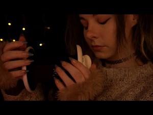 ASMR | cosiest ear massage & soft breathing - no talking, fireplace ambience