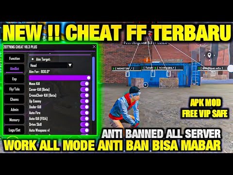 NEW CHEAT FF TERBARU‼️ APK MOD MENU FF TERBARU 2026 CHEAT FF ANTI BAN, ALL SERVER, SERVER INDO