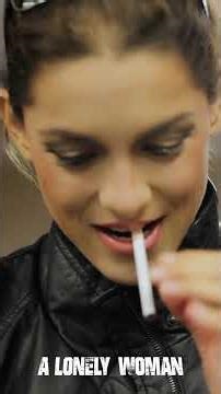 A Lonely Woman BTS: Greek actress Youlika Skafida getting into character.