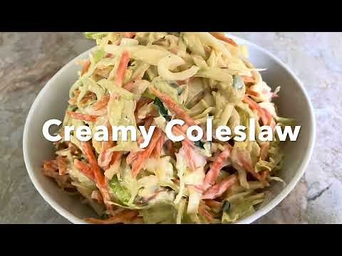 Simple And Easy Creamy Coleslaw