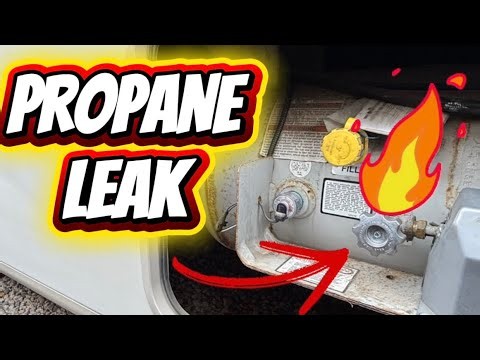 Onboard Motorhome Propane Leak! How to check and replace valve handle and fix RV regulator gas leak