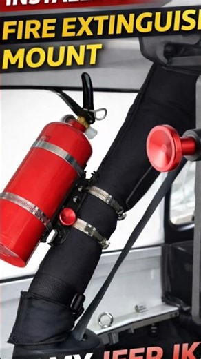 Installed a fire extinguisher mount on my Jeep JK today 🔥🚒