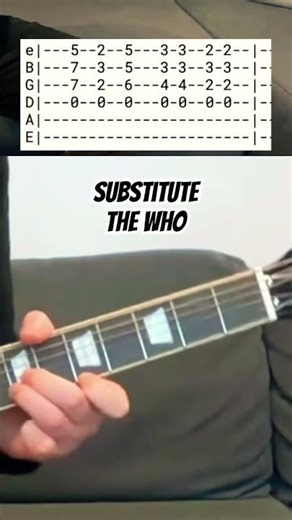 The Who - Substitute. How to lplay with guitar tab! #guitar #howto #thewho