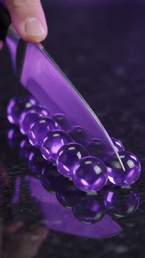 ASMR Satisfying Purple Amethyst Glass Cutting 💎🔮 (Deep Sleep & Anxiety Relief)