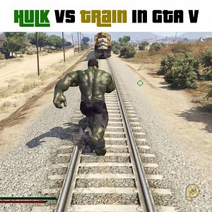 Hulk vs Train in GTA V #GTA #GTAV #gta5 | Peebee Gaming