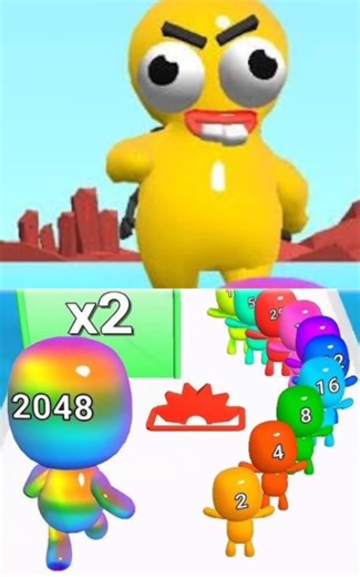 “Man Runner 2048 | Epic Reverse + Forward Animation with Awesome Music #ballgameshub #cutiepie22yt