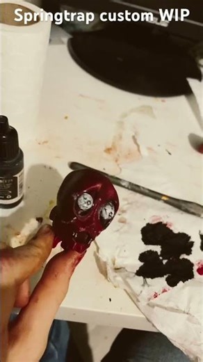 3d printed fnaf springtrap custom wip! #fnaf #fivenightsatfreddys #springtrap #3dprinting #custom