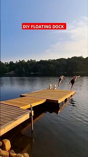 DIY Floating Dock Build #dock #dockbuild #floatingdock #cottage #reno #diyproject #carpentry #DIY
