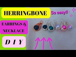 Beginner wire wrapping jewelry tutorial/herringbone weave tutorial - Debi loves designing 💞
