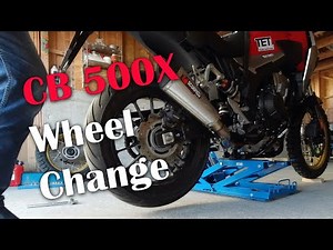Honda CB500X Wheel Change