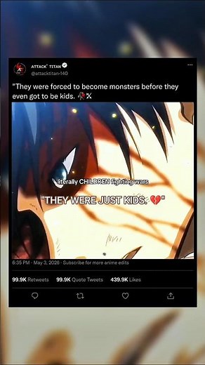 The Cruel World of AOT: Children Forced to Fight💔| Attack on Titan Sad Edit #aot #shorts