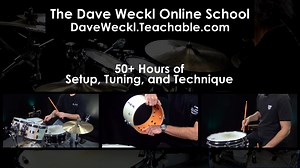 Dave Weckl is your teacher in the #davewecklonlineschool! Build/rebuild your playing around perfect setup, great technique, and creative and musical playing with 50 hrs. of HD lessons and play alongs! Communicate directly with Dave in his exclusive school Facebook group! $30/month. Cancel anytime. Sign up now: https://daveweckl.teachable.com/ | Dave Weckl