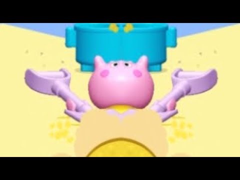 (Ytt) Peppa digs her poop and jumps on it. #funny