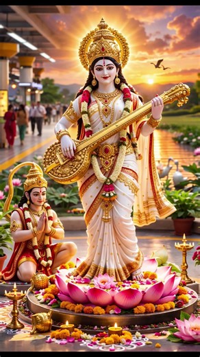 Jay maa sarswati coming soon 🚩🙏 #sarswati #maasaraswati #sarswatipuja#art #maadurga