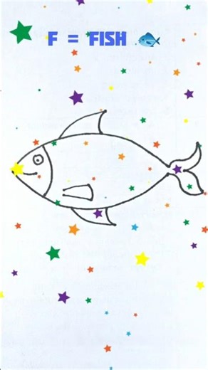 How To Draw Fish 🐟| Easy Art By Puchku|#kidsdrawing #drawing4kids #drawing