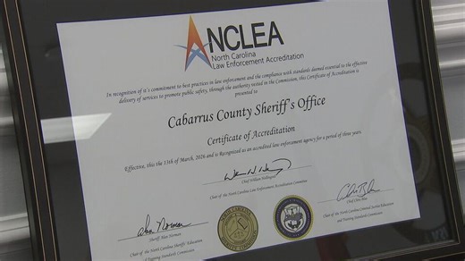 Cabarrus County Sheriff’s Office earns prestigious state accreditation