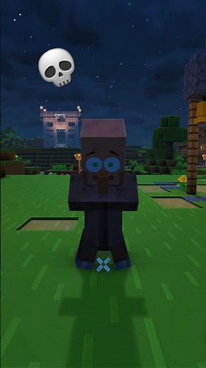 Blind Villager vs Skeleton in Minecraft 😅 #shorts #minecraft #minecraftanimation