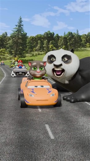 PO From Kung Fu Panda Vs Funny & Weird Cars in BeamNG.drive