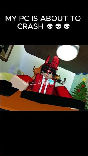 OH MY DAMN PC IS CRASHING #roblox #memes