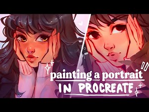 HOW TO PAINT A PORTRAIT IN PROCREATE | step-by-step portrait painting✨