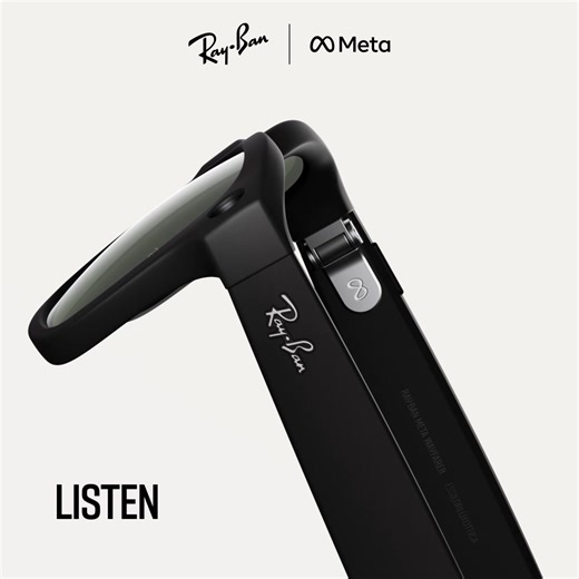 A new way of seeing the world: Listen, call, capture & ask Meta AI from your glasses. | Ray-Ban