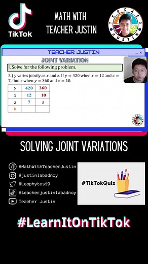 Solving Joint Variation Example 5