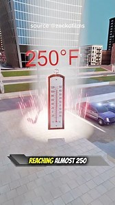 This Building Reflects the Sun Until Cars Melt 😱 #fypシ #viral #funny #remix