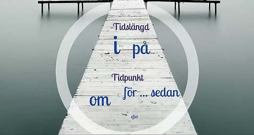 Sfi - steg 31 - grammatik prepositioner - Svenska för alla - Swedish for all