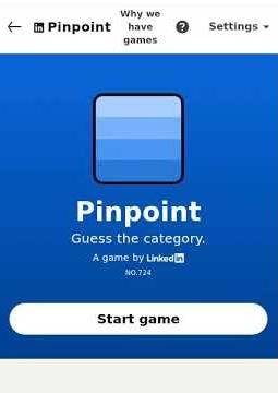 LinkedIn Pinpoint Answer Today #724 #pinpoint
