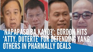 66K views · 3.1K reactions | Senator Richard Gordon criticizes Friday, September 17, 2021, President Rodrigo Duterte for his repeated defense of his former economic adviser, Michael Yang, and other personalities being tagged in the government’s controversial deals with a foreign-led company./kga READ: https://newsinfo.inquirer.net/1489090/napapaso-ba-kayo-gordon-hits-atty-duterte-for-defending-yang-others-in-pharmally-deals | INQUIRER.net | Facebook