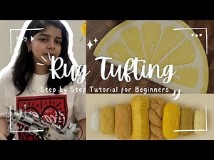 Rug Tufting Step by Step | Tutorial for Beginners | DIY #tufting