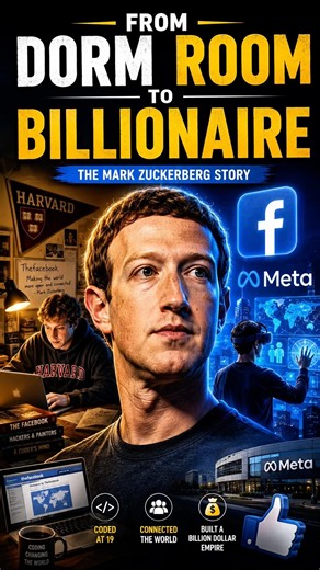 Mark Zuckerberg: The Student Who Built Facebook and Became a Billionaire #markzuckerberg