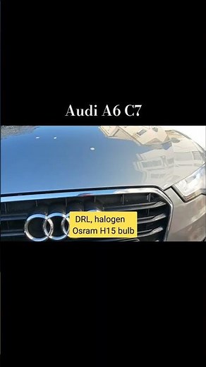 LED vs halogen H15 bulbs Audi A6 C7
