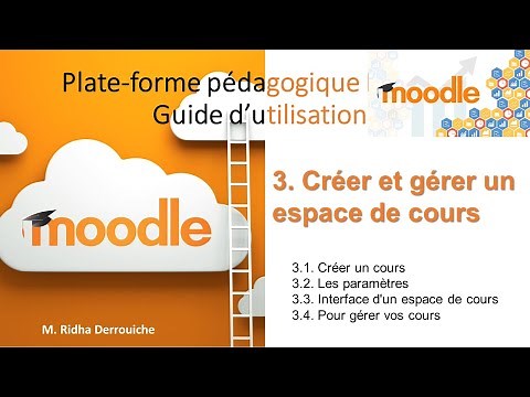 Moodle 3, étape par étape : 3.1 Créer et gérer un espace de cours (Créer et Paramétrer)