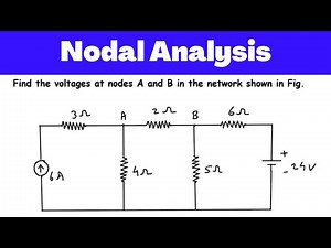 Nodal Analysis Example | Node Analysis Example | Electric Circuits and Networks | Network Analysis