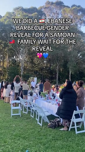 Lebanese BBQ Gender Reveal for Samoan Family