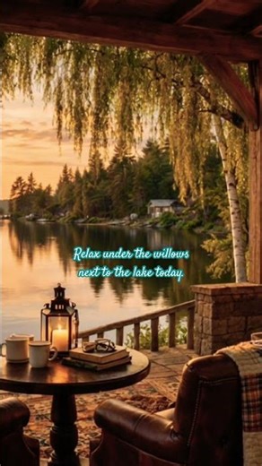 Summer is Close 🌿 Relax Under the Willows by the Lake | Peaceful Cottage Ambience