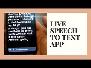 How To Transcribe Audio To Text Instantly Using Audio Transcription App - Live Transcribe By Google