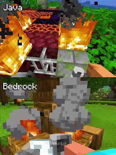 Minecraft Actions and Stuff Java vs Bedrock Part 54