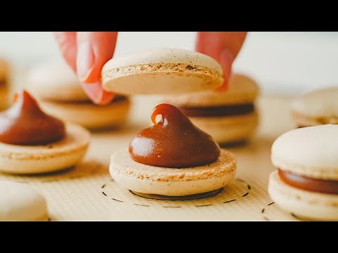 Caramel Sea Salt Earl Grey Macarons | French No-Boil Sugar Method