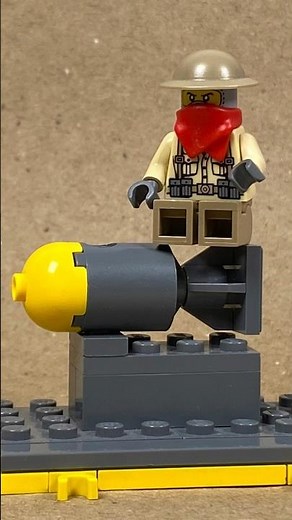 How to build a Lego A-Bomb / nuke 💣 #lego #legotutorial #fallout #shorts