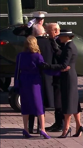 Bidens say goodbye to Trumps as new era begins