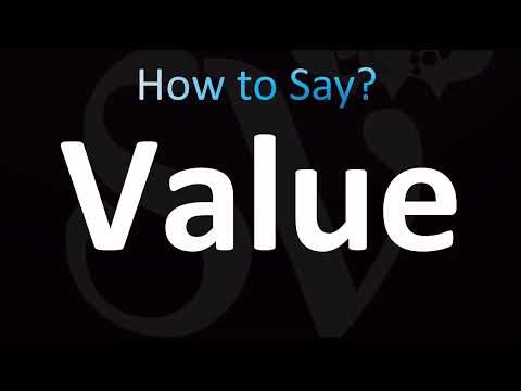 How to Pronounce Value (CORRECTLY!)