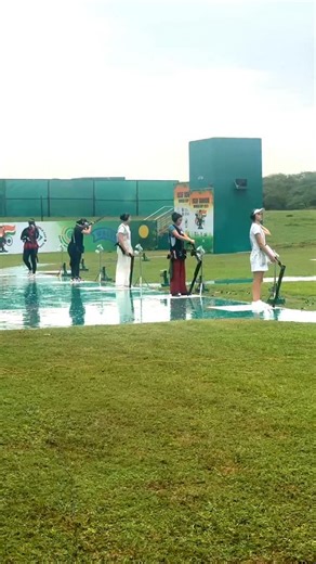 ISSF - International Shooting Sport Federation on Instagram: "A bit of rain can’t stop our athletes 🙌 Behind the scenes at the trap women junior final! #ISSF #ShootingSports"