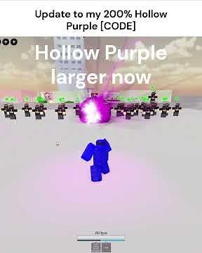 [CODE] Updated custom 200% Hollow Purple in JJS Skill Builder #jujutsushenanigans #roblox #gaming
