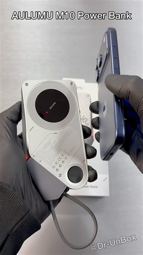 AULUMU M10 Power Bank Unboxing and Test with iPhone 17 Pro, AirPods Pro 3, Apple Watch SE 3 #shorts