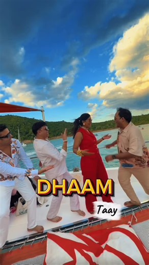 Ruchita on Instagram: "When the mic is in my hand and the yacht is rocking, you already know it’s a party to remember 🎤💃 Shot & Edited by @kixelmedia @khushithapa.20 Green Outfit from @gagankumarworld Red outfit from @ekang.in #yacht #thailand #host #wedding #fun"