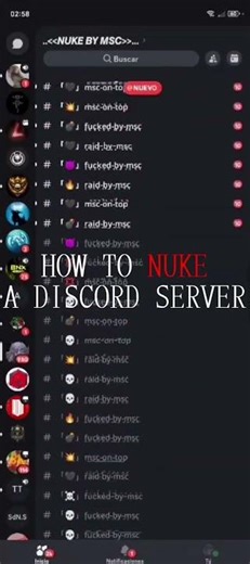 How to nuke a discord server without admin - new | #nuke #bot #discord #server