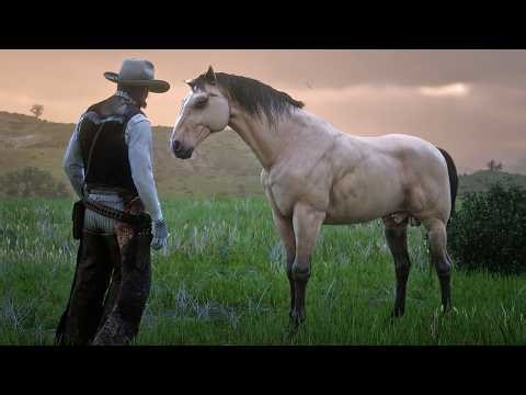 John Marston Tames Beautiful Buttermilk Buckskin Kentucky Saddler near Emerald Ranch | RDR2